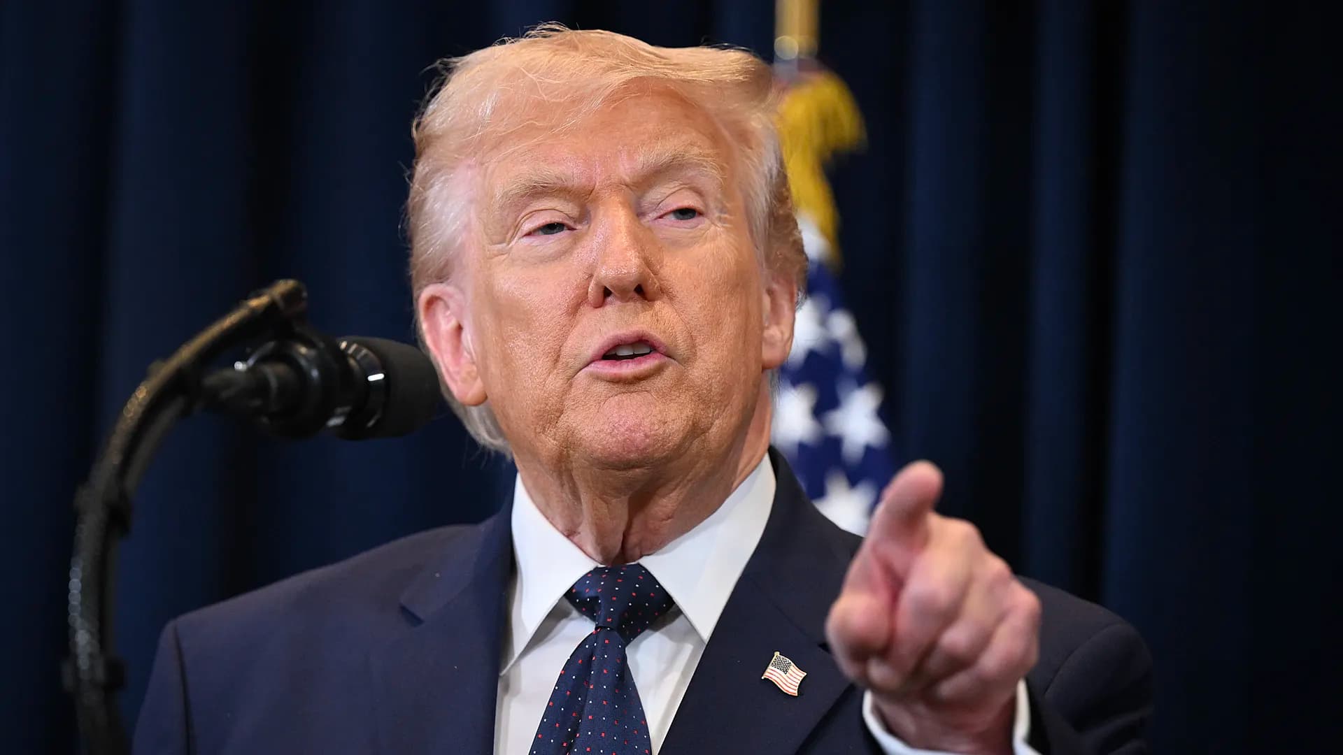 President Donald Trump says the war with Iran could be wrapping up soon.