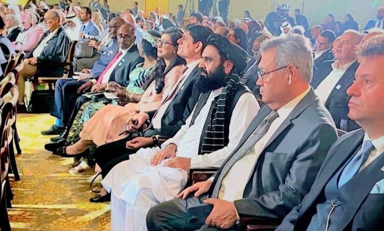 The Taliban representative participated in the opening of the “Sheikh Khalifa Award” in the UAE.
