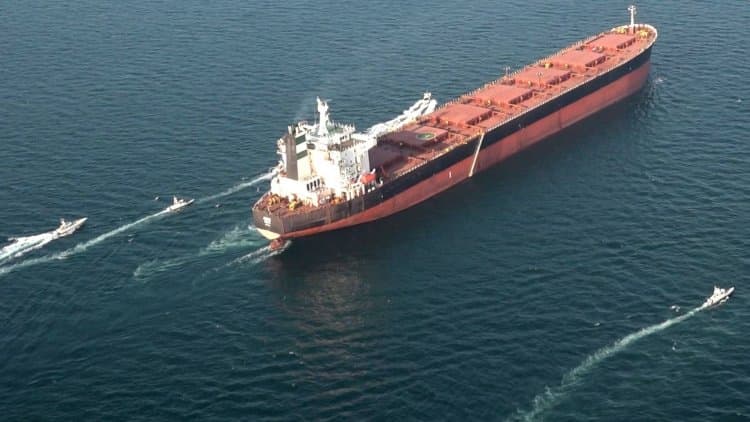 Iran has targeted a U.S. warship in the Strait of Hormuz.