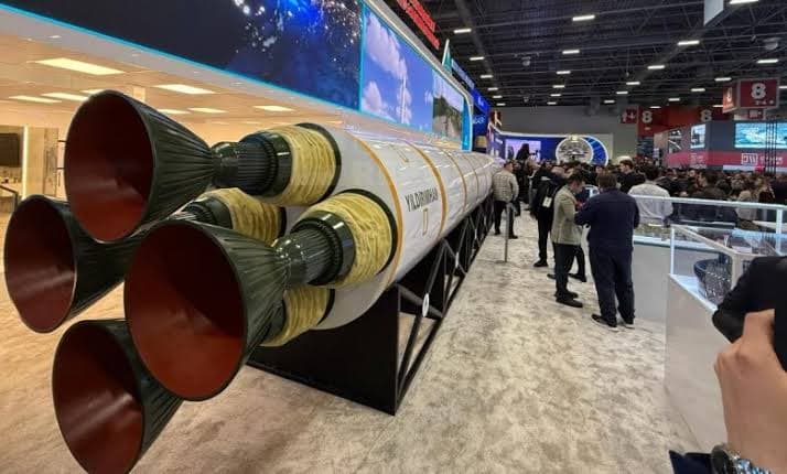 Unveiling of Turkey’s first Intercontinental Ballistic missile at SAHA 2026 exhibition.