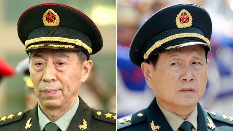 Two former Chinese defense ministers sentenced to suspended death.