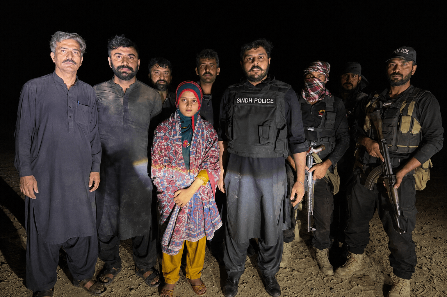 The 11-year-old girl who had been abducted from Peshawar was rescued by Sindh Police.