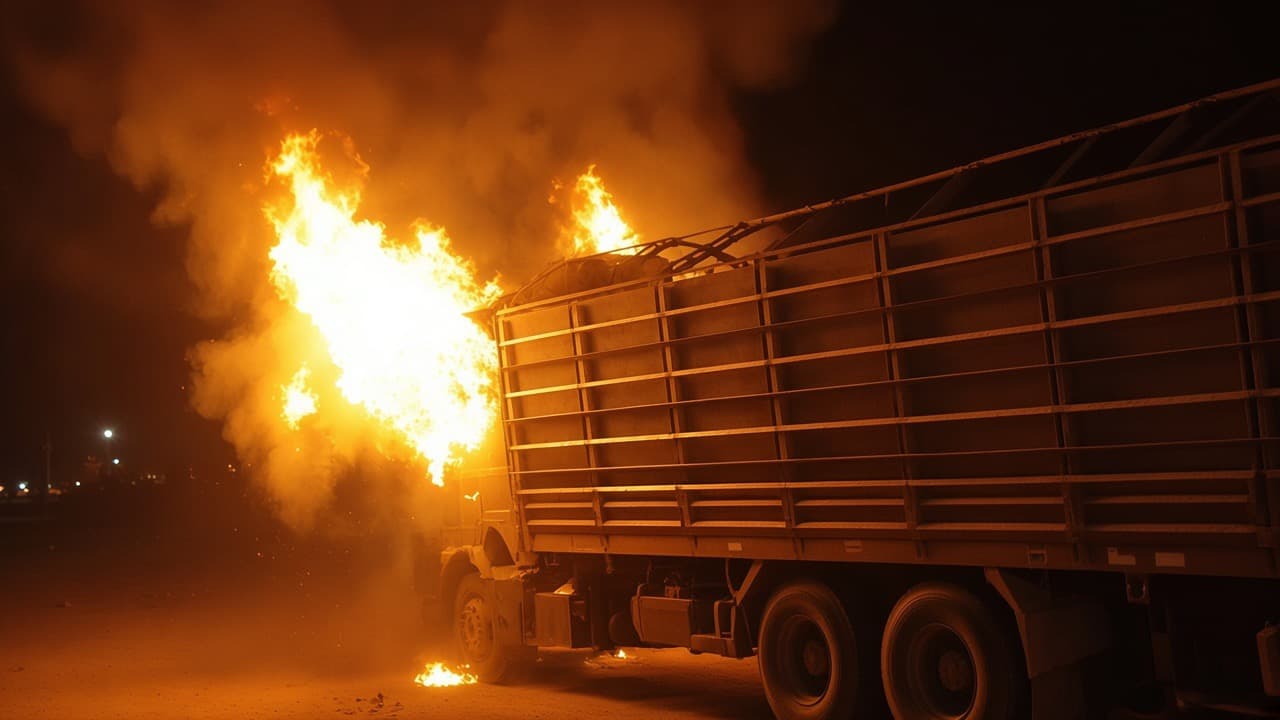 جبهه جمهوريت: موتر حامل ذغال سنگ طالبان را در سرپل آتش زديم.