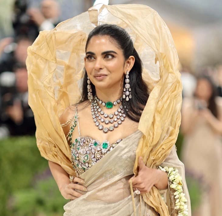 Isha Ambani at the 2026 Met Gala captured everyone’s attention in an outfit adorned with 1,800 diamonds.