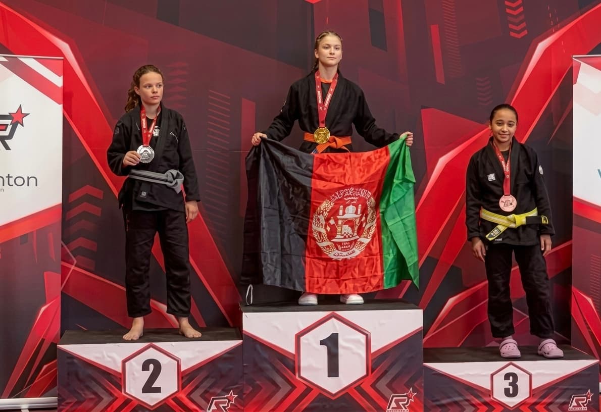 Sofia Sarwari became the champion of the jiu-jitsu competition in France.