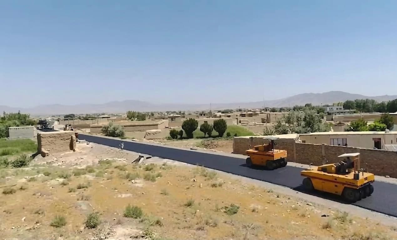 71% Progress in the construction of the second Lane of the Maidan Wardak–Logar highway.