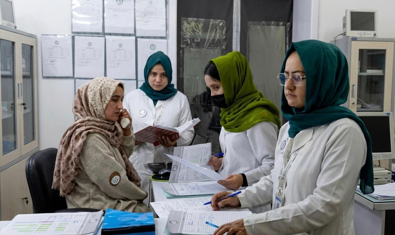 The Taliban make the presence of a Mahram a requirement for women to work in healthcare facilities.