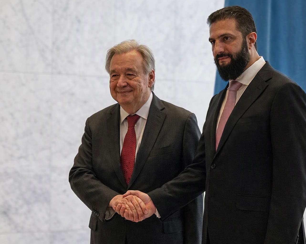 د ملګرو ملتونو سرمنشي په یوه رسمي سفر سوریې ته ورسېد.