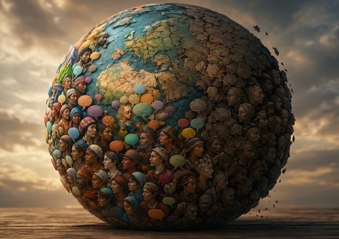 New Research: The number of world anguages has dropped from tens of thousands to around 7,500.