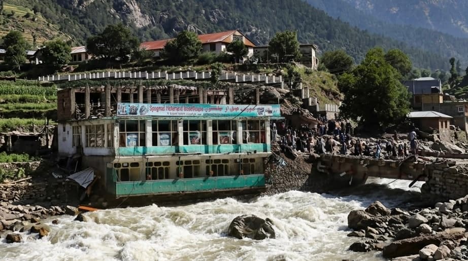 سیلاب‌های اخیر در نورستان ۸۰ خانه را ویران کرده است.