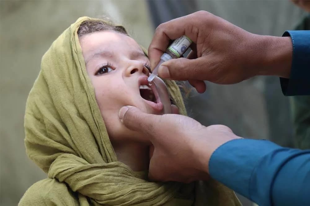 World health organization: 15 confirmed Polio cases recorded in Afghanistan.