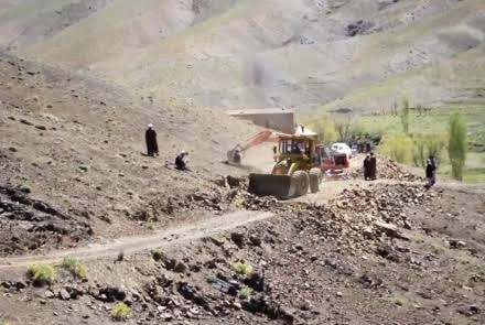 Construction of a 31-kilometer road in Ghazni province at the expense of the people.