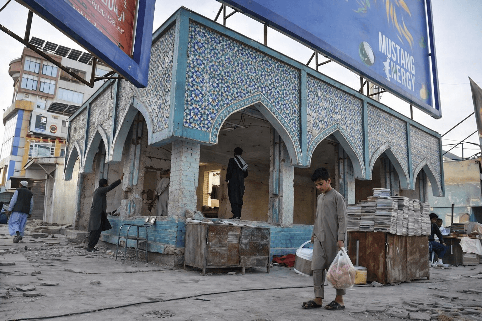 The Taliban have demolished the Beihqi historical Bookshop building in Mazar-i-Sharif.