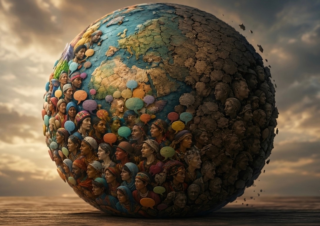 New Research: The number of world anguages has dropped from tens of thousands to around 7,500.