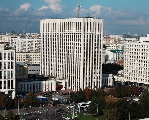 A man arrested in Moscow for allegedl planning an explosion at Russia’s ministry of justice.