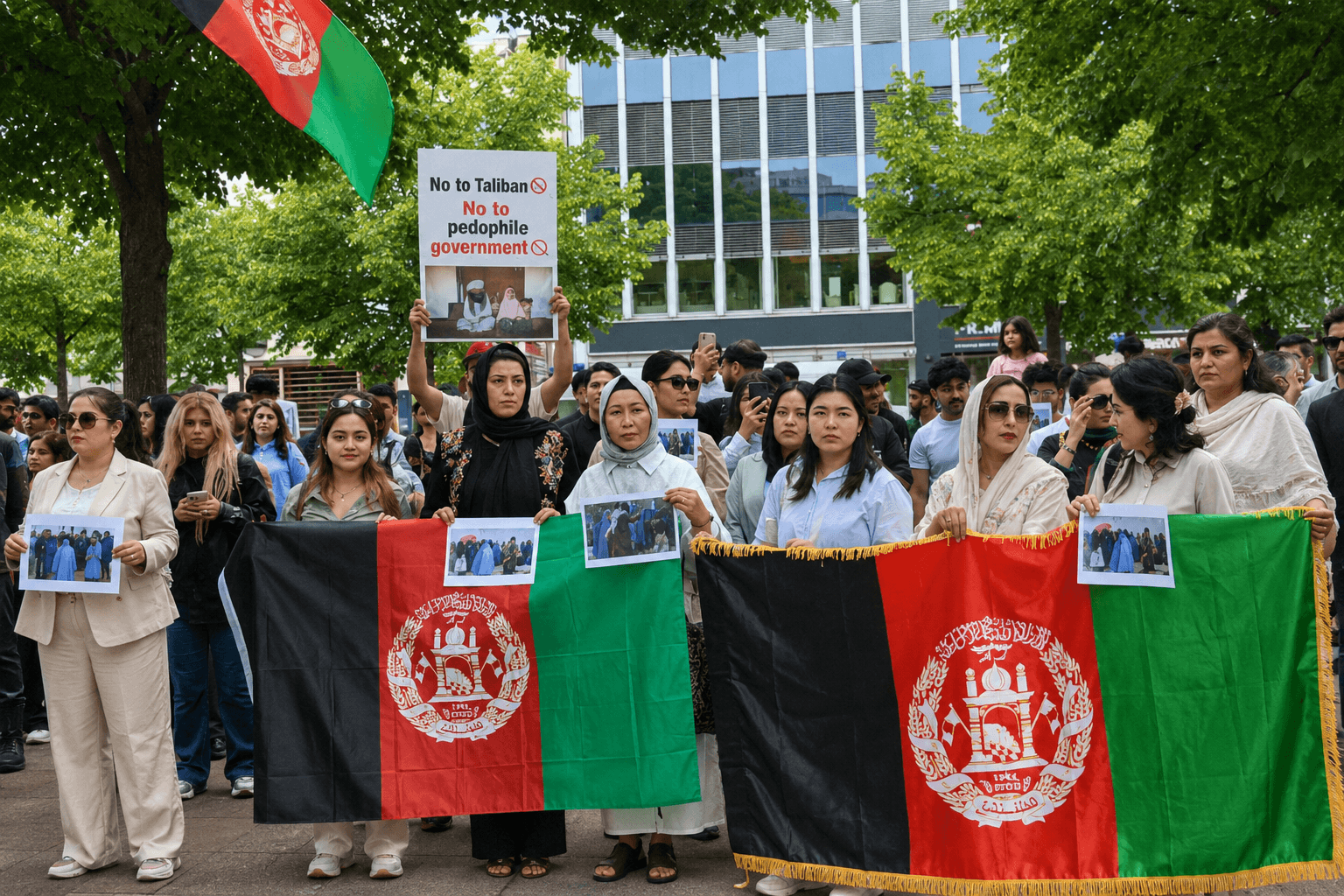 Until the Taliban are buried, this homeland will not be a true homeland” — Slogan of Afghan protesters living in Germany.