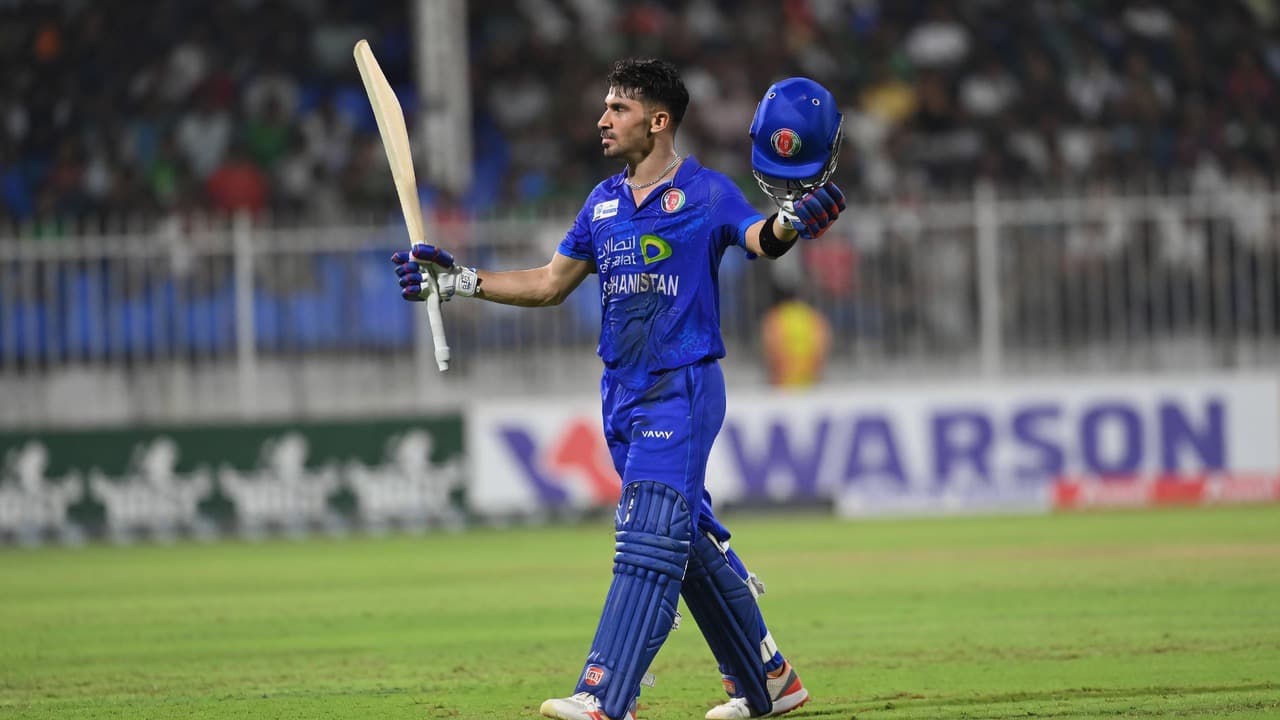 Rahmanullah Gurbaz scored a century during the ongoing One Day International (ODI) match.