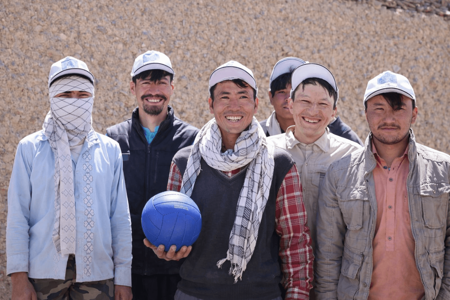 The European Union has built a volleyball court for young people in Bamyan.