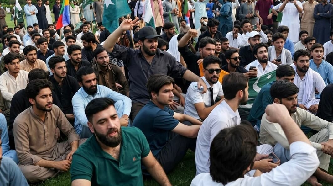 Protests turn violent during elections in Pakistan-administered Kashmir.