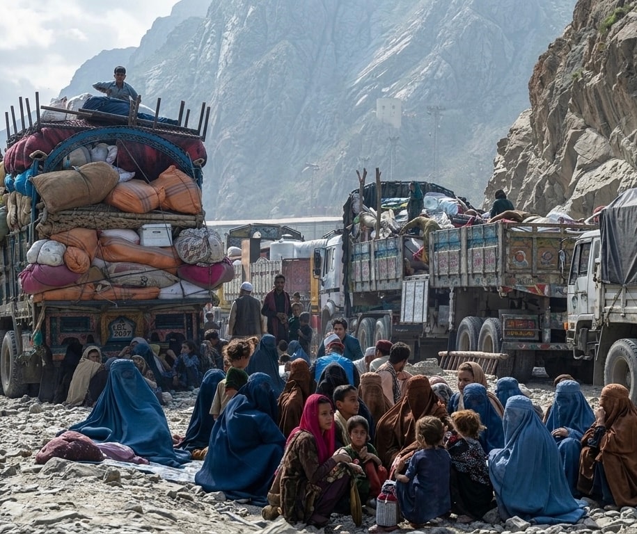 Taliban: Nearly 60,000 Afghan refugee families returned via Torkham border in three months.