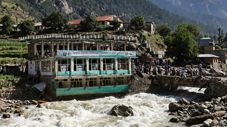 سیلابهای اخیر در نورستان ۸۰ خانه را ویران کرده است.