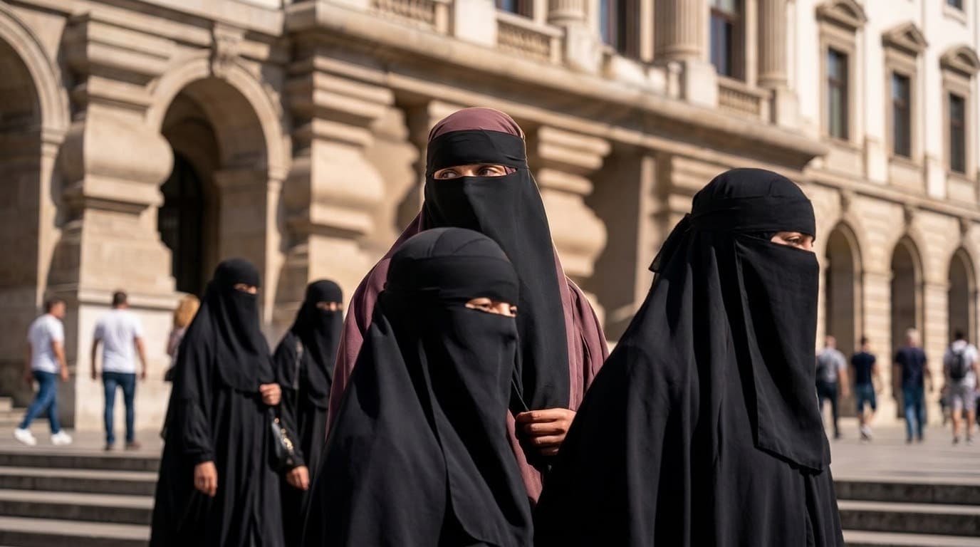 Portugal enacts law restricting face coverings in public places.