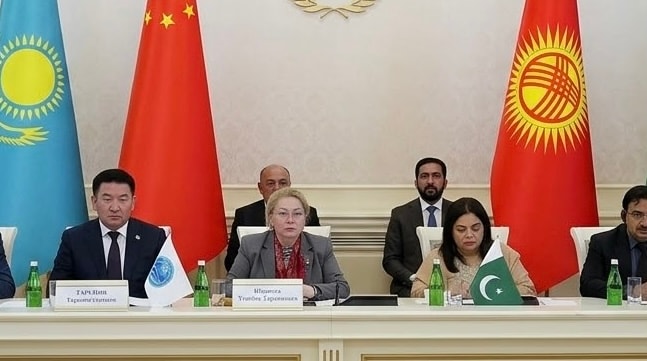 Shanghai cooperation organisation summit begins in Bishkek without Taliban representative.