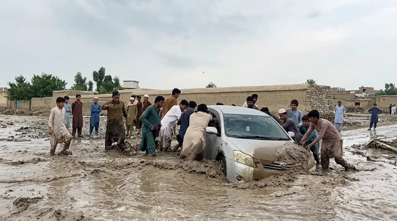 سیلاب در ننگرهار جان دو تن را گرفت.
